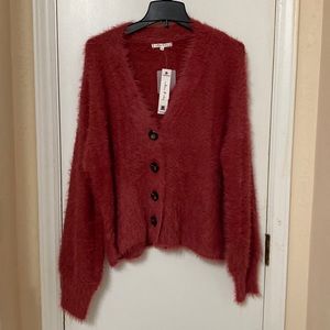 Willow & Clay Samantha Fuzzy Cropped Sweater